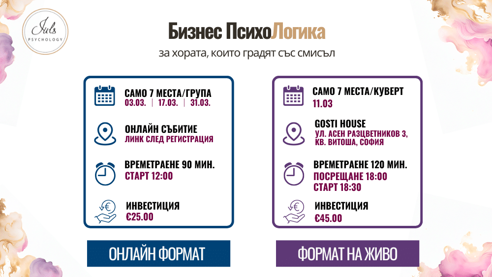 Бизнес ПсихоЛогика Личен Бизнес Тренинг Корица